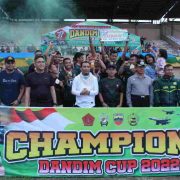 Bupati Inhil Resmi Menutup Open Tournament Sepakbola Dandim Cup 2022