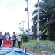Kapolres Inhil Lakukan Pengecekan Infrastruktur Jalan Perbatasan Riau-Jambi