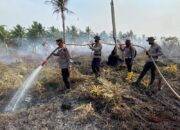 Kapolres Inhil Ingatkan Pelaku Pembakar Lahan Akan Dihukum Berat, Penjara 10 Tahun dan Denda 10 Milyar
