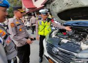 Polres Inhil Lakukan Pengecekan Kendaraan Dinas untuk Kesiapan Pemilu 2024