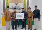 Baznas Inhil Salurkan Dana Rp.158.395.000 ke Baznas Riau untuk Palestina
