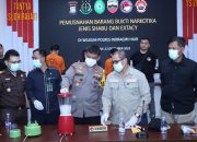 Polres Inhil Musnahkan Sabu dan Pil Ekstasi