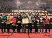 Pemkab Inhil Raih Piagam Penghargaan Atas Kepatuhan Penyelenggaraan Pelayanan Publik Dari OMBUDSMAN RI