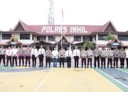42 Personil Polres Inhil Naik Pangkat 