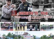 Sinergitas TNI Polri Diperkuat Ditengah Pemilu 2024 di Kabupaten Inhil