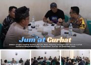 Jumat Curhat, Kapolres Inhil Sempatkan Diri Dengarkan Keluhan Warga Jalan Semampau
