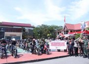 Polres Inhil dan Forkopimda Deklarasi Bersama Tertib Berlalu Lintas Mewujudkan Pemilu Damai yang Berkeselamatan 2024