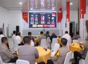 Polres Inhil Zoom Meeting Terkait Persiapan Pemungutan dan Perhitungan Suara Pemilu 2024