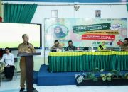 Pj. Bupati Inhil Bersama Bunda Literasi Kab. Inhil Mengukuhkan Duta Lingkungan, Duta Bullying dan Duta Literasi SMPN 1 Tembilahan