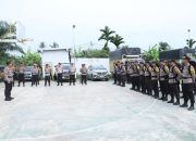 Polres Inhil Terjunkan 55 Personil Pengamanan TPS ke 5 Kecamatan