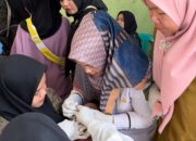 Puskesmas Simpang Gaung Gelar Pencanangan Serentak PIN Polio DI Beberapa Titik Lokasi