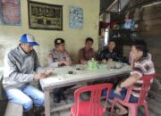 Antusias Temui Warga, Personel Polsek Enok Sampaikan Pesan Pilkada Damai