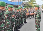 Personil Gabungan Laksanakan Pengamanan Rapat Pleno Terbuka dalam Pengundian Nomor Urut Paslon Bupati Inhil