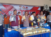 15 Tersangka Tindak Pidana Narkotika Dengan Barang Bukti 22,3 Kg Sabu dan 105 Butir Ektasi Diungkap Polres Inhil Hanya Selama 1 Bulan