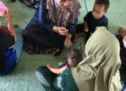 UPT Puskesmas Simpang Gaung Laksanakan Posyandu Balita dan Berikan Obat Cacing