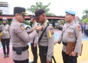 Polres Inhil Sambut Siswa Diktuk Bintara Polri Gelombang II