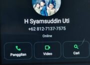 H. Syamsuddin Uti Tegaskan: Waspada Penipuan yang Mengatasnamakan Dirinya