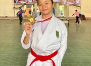 Seleksi O2SN Kabupaten Inhil 2025 Berlangsung Meriah, Atlet SMPN 1 Tembilahan Hulu Sabet Emas Cabor Karate