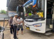 Sat Lantas Polres Inhil Cek Kendaraan yang Masuk ke Tembilahan