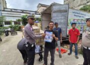 Satlantas Polres Inhil Gencarkan Sosialisasi Larangan Kendaraan Over Loading dan Over Dimensi