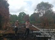 Polres Inhil Amankan Seorang Petani Diduga Membakar Lahan Seluas 5 Hektare di Gaung