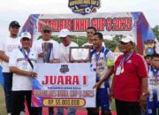 Penutupan Turnamen Sepak Bola Kapolres Cup 3 Tahun 2025 di Hadiri Bupati Inhil