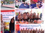 Meriahkan HUT RI ke-80, Polres Inhil Gelar Pangan Murah, Senam dan Donor Darah