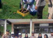 Polres Inhil Gaet Gen Z Cinta Lingkungan, Tanam Bibit Pohon di SMP 1