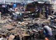 Usai Kebakaran Pasar Terapung, Disdagtri Inhil Gerak Cepat Data 313 Kios Hangus Terbakar