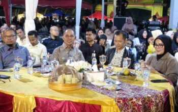 Ribuan Warga Padati Lapangan Gajah Mada, Bupati H. Herman Hadiri Malam Puncak HUT TNI ke-80