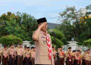 Semangat Kepramukaan Menggelora, Bupati Herman Ajak Bangkitkan Nilai Dasa Dharma