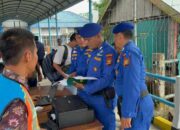 Giat Jalur, Polres Indragiri Hilir Periksa Kapal yang Melintas