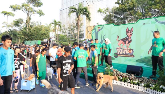 Polda Riau Gelar Pet Parade Kenang Reno, Anjing Pelacak K9 Pahlawan Kemanusiaan