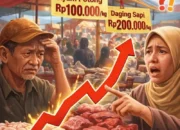 Harga Daging dan Ayam Melonjak Tajam di Tembilahan