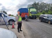 Kemacetan di Jalan Lintas Timur Pangkalan Balai –Betung Kabupaten Banyuasin Berdampak ke Arus Keluar Tol Fungsional Palembang–Betung