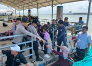 Pelabuhan Sungai Guntung Dijaga Ketat, Ini yang Dilakukan Polisi