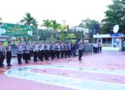 Kapolres Inhil AKBP Farouk Oktora S.H, S.I.K, Pimpin Apel Pengamanan Pawai Malam Takbir Idul Fitri 1447 H di Inhil, Libatkan 258 Personel Gabungan