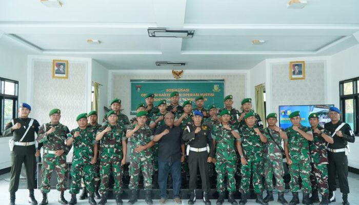Tekan Pelanggaran, TNI Inhil Jalani Sosialisasi Gaktib dan Yustisi