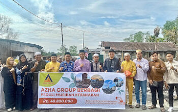 Tragedi Pasar Bom: 108 Rumah Hangus, Azka Group Ulurkan Bantuan