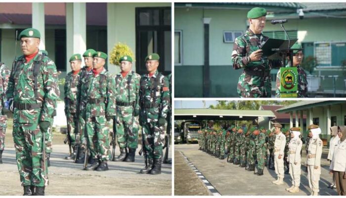 Upacara Bulanan Kodim Inhil, Panglima TNI Tekankan Loyalitas Prajurit