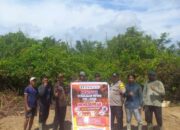 Bhabinkamtibmas Polsek Tempuling Gencarkan Patroli Karhutla, Edukasi Warga Larangan Membakar Lahan