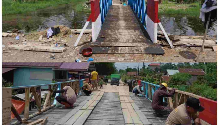 Progres Ngebut! Sejumlah Jembatan Presisi Polres Inhil Sudah 100 Persen
