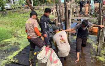 Polres Inhil Kebut Pembangunan Jembatan Merah Putih Presisi, Warga Rasakan Harapan Baru
