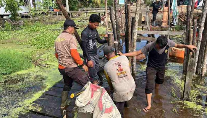 Polres Inhil Kebut Pembangunan Jembatan Merah Putih Presisi, Warga Rasakan Harapan Baru