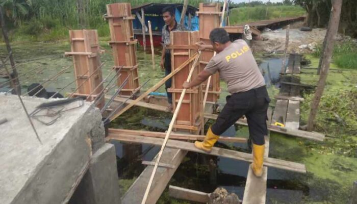 Pembangunan Jembatan Merah Putih Presisi Tahap II di Batang Tuaka Capai 40 Persen