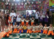 Bunda PAUD Inhil Tinjau Langsung Lingkungan Belajar TK Pertiwi 3 di Desa Bagan Jaya