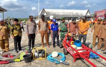 Siaga Karhutla di Inhil: Forkopimcam Tanah Merah Gelar Apel Besar Hadapi Ancaman El Nino