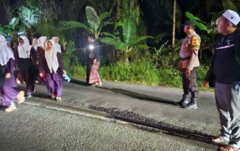 Pengamanan Malam Takbir Idul Adha 1447 H di Tempuling Berjalan Kondusif
