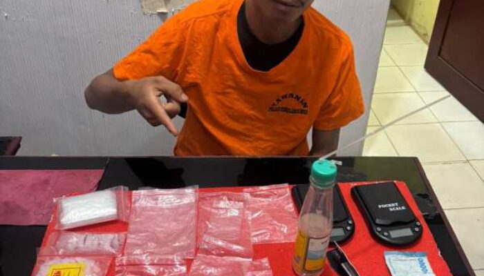 Polsek Tembilahan Hulu Ungkap Kasus Narkotika, Seorang Pria Diamankan dengan Barang Bukti Sabu 7,52 Gram