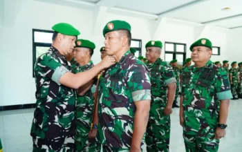 Dandim 0314/Inhil Pimpin Korps Serah Terima Jabatan Perwira
